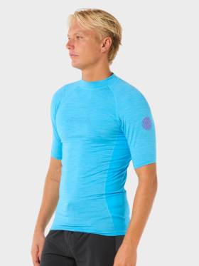 Rip Curl - Dawn Patrol UV Long Sleeve Rash Guard - Mænd - Blue Paint