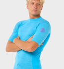 Rip Curl - Dawn Patrol UV Long Sleeve Rash Guard - Mænd - Blue Paint