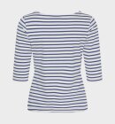 Sea Ranch - Marina - Bluse med 3/4 æmer til damer - White/Monaco Blue