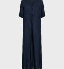 Freequent - Larin - lang kjole til damer - Navy Blazer