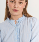 Freequent - Rolly - Stribet Bluse til damer - Chambray Blue/White