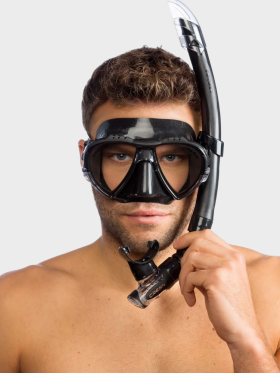 Cressi - Matrix+Gamma - Snorkelsæt - Black