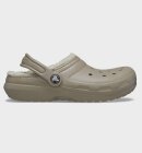 Crocs - Classic Lined Clog - Kid - Mushroom / Bone