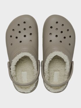Crocs - Classic Lined Clog - Kid - Mushroom / Bone