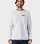 Patagonia - Long Sleeved P-6 Logo Responsibili-Tee - Mens - Gravel Heather