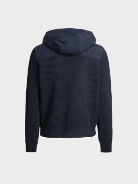 Parajumpers - Willard Hooded Tech Knit Jacket - Mens - Blue Navy