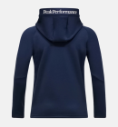 Peak Performance - Rider Essentials Midlayer m/lynlås - Børn - Blue Shadow