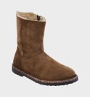 Birkenstock - Uppsala Zip Shearling Regular - Womens - Dark Tea 
