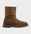 Birkenstock - Uppsala Zip Shearling Regular - Womens - Dark Tea 