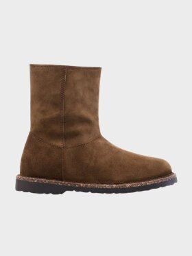 Birkenstock - Uppsala Zip Shearling Regular - Womens - Dark Tea 