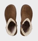 Birkenstock - Uppsala Zip Shearling Regular - Womens - Dark Tea 
