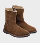 Birkenstock - Uppsala Zip Shearling Regular - Womens - Dark Tea 