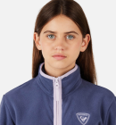 Rossignol - Strawpile Fleece Midlayer m/lynlås - Børn - Night Blue