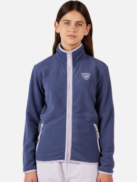 Rossignol - Strawpile Fleece Midlayer m/lynlås - Børn - Night Blue