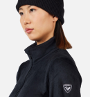 Rossignol - Diretta Fleece Midlayer m/lynlås - Dame - Black