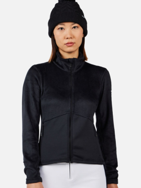 Rossignol - Diretta Fleece Midlayer m/lynlås - Dame - Black