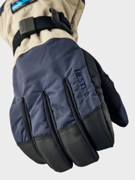 Hestra - Gauntlet Sr. 5-finger skihandske - unisex - Navy/Beige