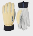 Hestra - Army Leather Wool Terry 5-finger - Herre - Natural Yellow
