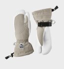 Hestra - Female Heli 3-finger Skihandsker - Dame - Khaki/Off White