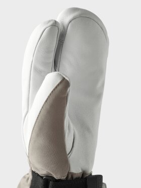 Hestra - Female Heli 3-finger Skihandsker - Dame - Khaki/Off White