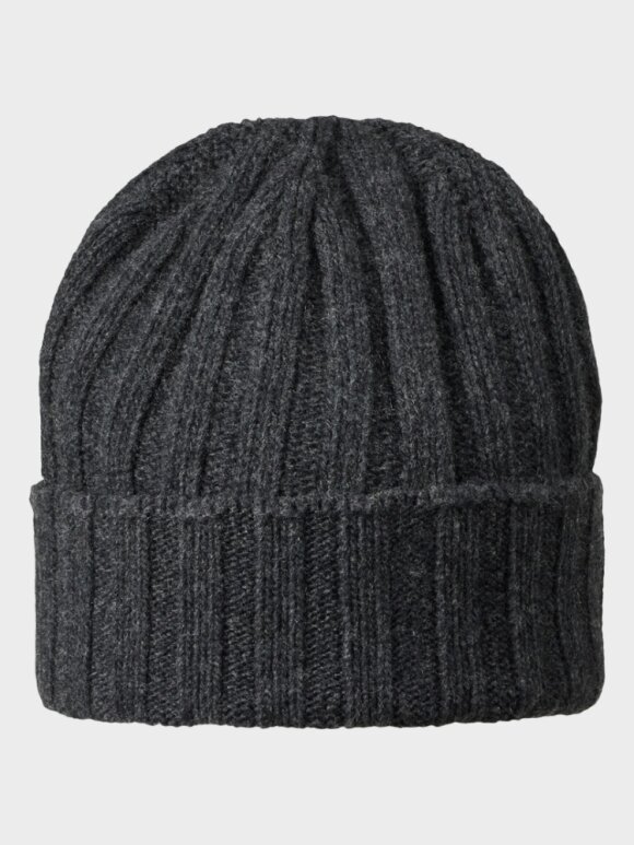 MJM - Beanie Soft Rec Cashmere/Wool - Anthracit