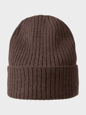 MJM - Beanie m. Merino Uld - Unisex - Brown