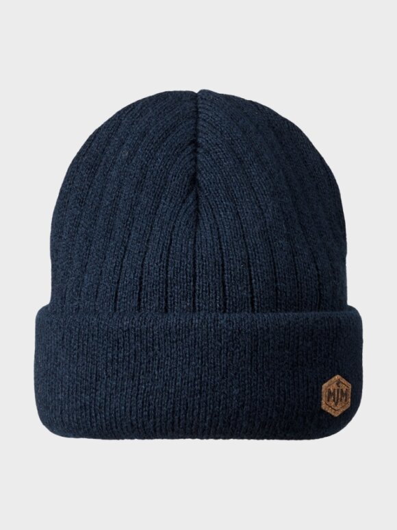 MJM - No Wind 32 Wool Mix Beanie - Unisex - Navy 