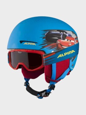 ALPINA - Zupo Disney Skihjelm + Briller - Børn - Cars 