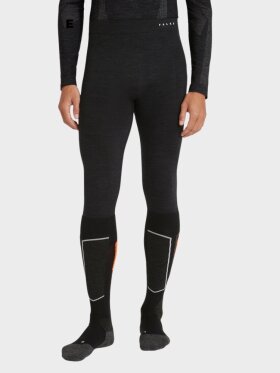 Falke - 3/4 Wool Tech Skiunderbukser - Mens - Black