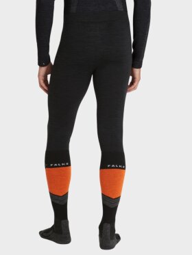 Falke - 3/4 Wool Tech Skiunderbukser - Mens - Black