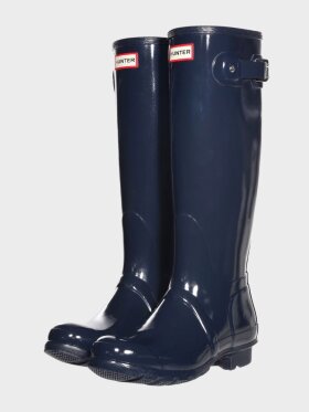 Hunter - Original Tall Boot Gloss - Navy - Dame
