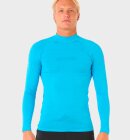 Rip Curl - Dawn Patrol UV Long Sleeve Rash Guard - Mænd - Blue Paint