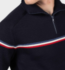 Rossignol - Odysseus Halfzip Merino Strik - Mænd - Dark Navy