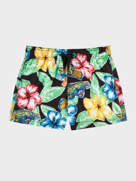 Sundek - Boardshort Flower Print - Mens - Black 