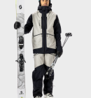 Scott - Jacket Vertic GTX 3L Skijakke - Unisex - Black / Dust White 