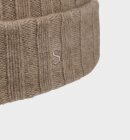 STETSON - Undyed Cashmere Beanie  - Unisex - Pale Brown