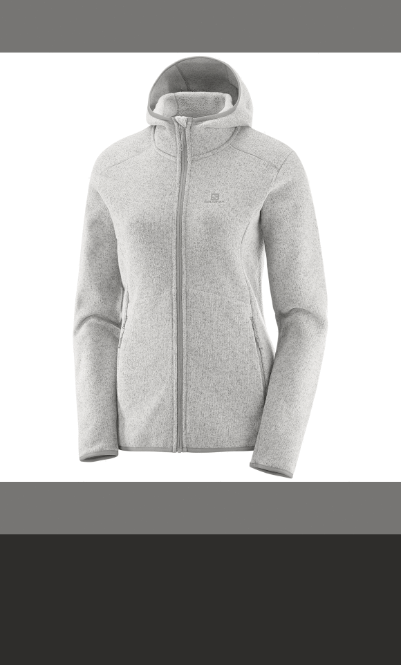 SALOMON BISE HOODIE TIL KVINDER | GREY