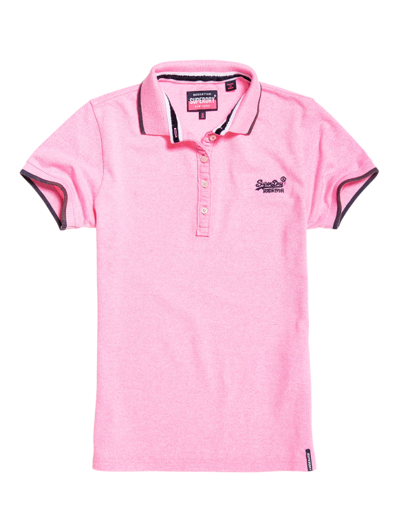 Superdry - SUPERDRY PACIFIC POLO | FLURO PINK