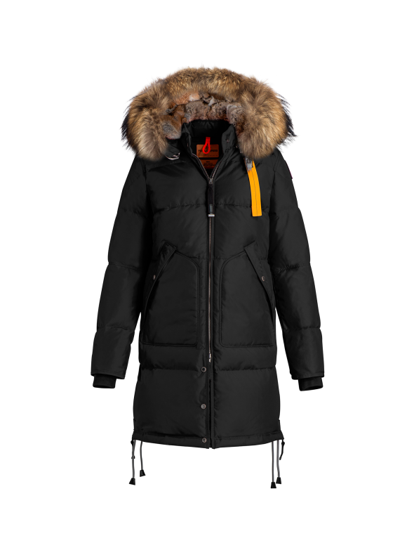 Parajumpers - Long Bear Sort Ægte Pels Dame | 25%