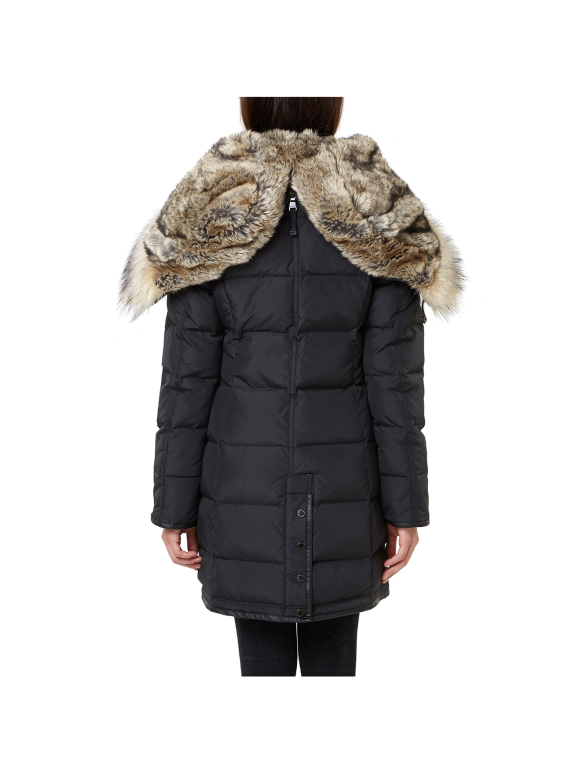 PANTHER REAL FUR PARKACOAT | BLACK