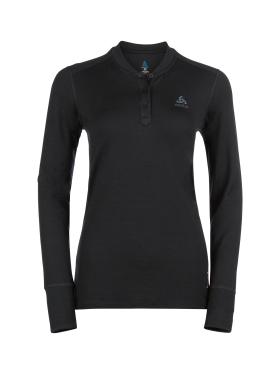 ODLO WOMENS SUW TOP STAND-UP COLLAR L/S 100% MERINO SKIUNDERTRØJE