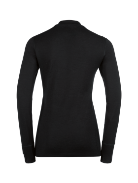 ODLO WOMENS SUW TOP STAND-UP COLLAR L/S 100% MERINO SKIUNDERTRØJE